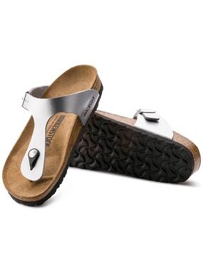 Birkenstock Gizeh Birko-Flor Silver